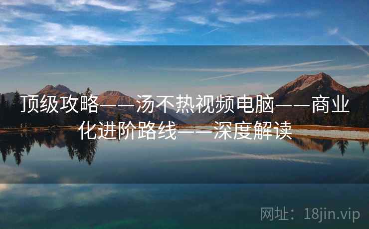 顶级攻略——汤不热视频电脑——商业化进阶路线——深度解读