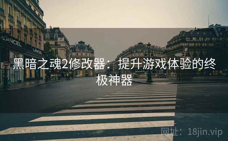 黑暗之魂2修改器：提升游戏体验的终极神器