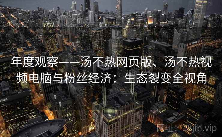 年度观察——汤不热网页版、汤不热视频电脑与粉丝经济：生态裂变全视角