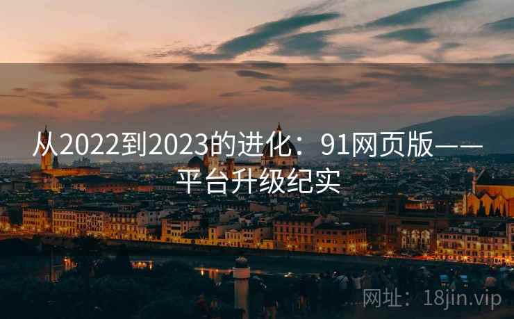 从2022到2023的进化：91网页版——平台升级纪实